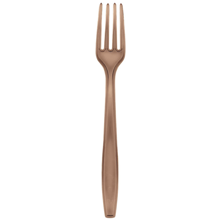 Plastic Fork PS Premium Brown 19cm (1000 Units)