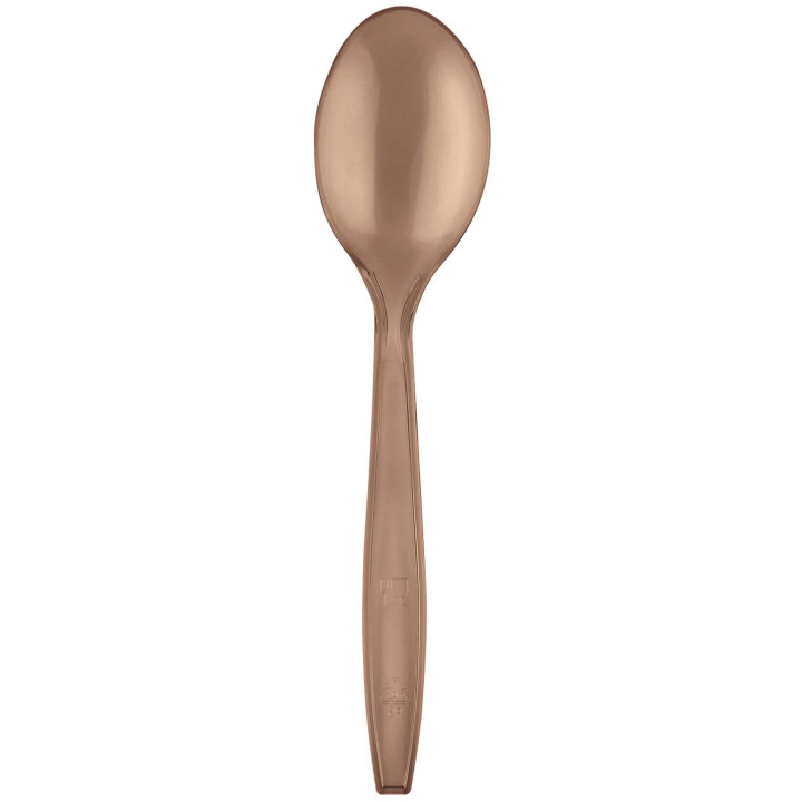 Plastic Spoon PS Premium Brown 19cm (1000 Units)