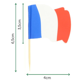 France Flag Food Pick 6,5cm (14400 Units)