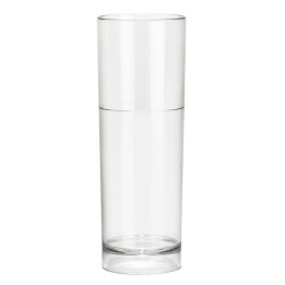Plastic Collins Glass Reusable SAN Clear 200ml (6 Units) 