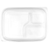 Plastic Lid for Deli Container PET Flat 22x16cm (75 Units)  