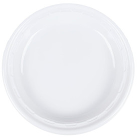 Plastic Plate PS "Famous Impact" White 28 cm (125 Units)  