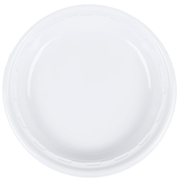 Plastic Plate PS "Famous Impact" White 28 cm (500 Units)
