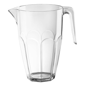 Plastic Jar with Lid Clear SAN Reusable 2250ml (3 Units)