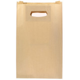 Paper Bag with Handles Kraft Die Cut 24+7x37cm (50 Units) 