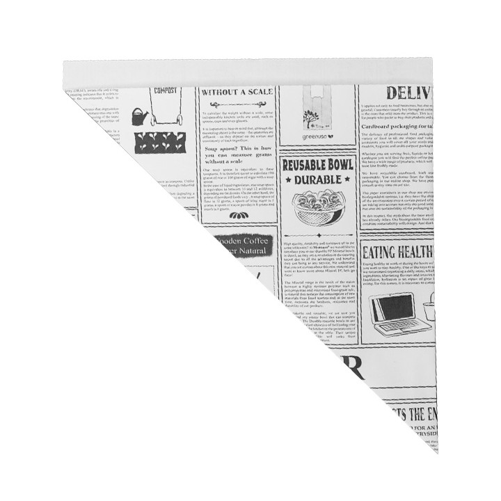 Paper Food Cone Grease-Proof "Times" 24cm 100g (2.000 Units)