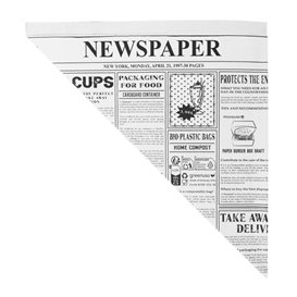 Paper Food Cone Grease-Proof "Times" 24cm 100g (250 Units)