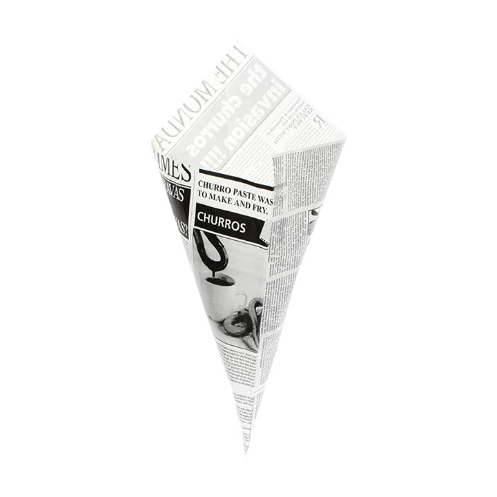 Paper Food Cone Grease-Proof "Times" 42cm 600g (1.000 Units)
