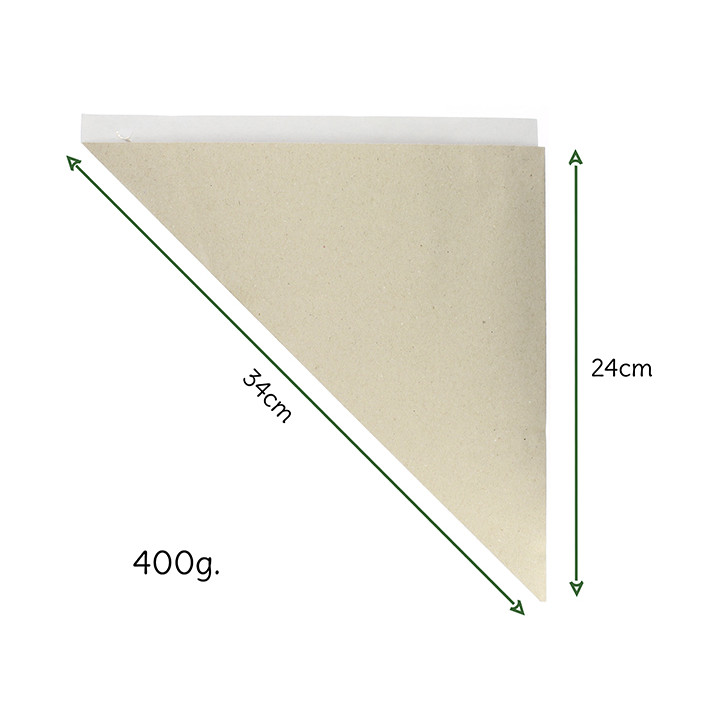 Paper Food Cone Natural 34cm 400g (1.000 Units)