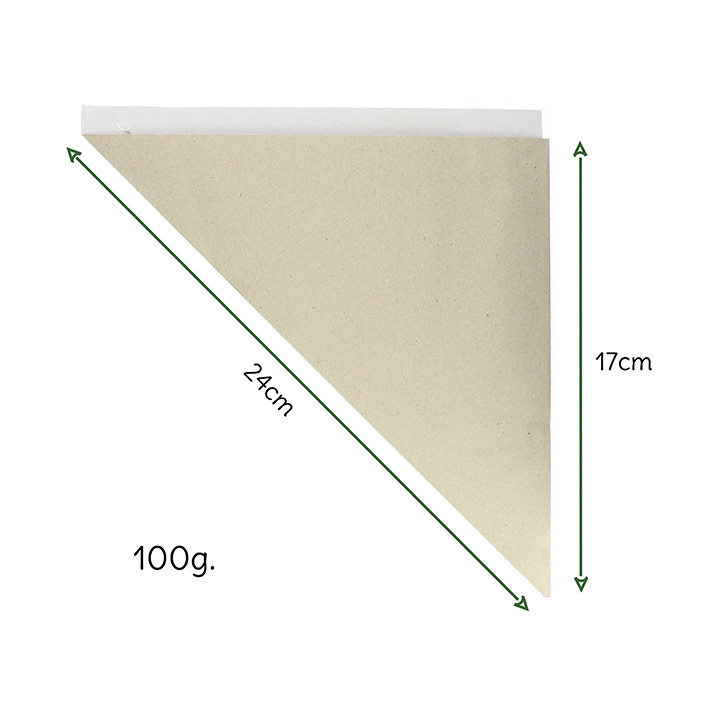 Paper Food Cone Natural 24cm 100g (200 Units)