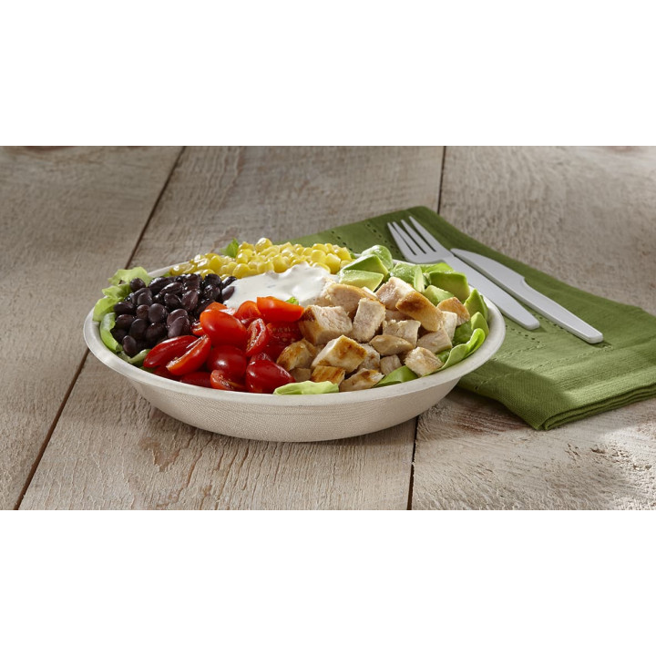 Sugarcane Bowl 750ml Ø21x4cm (75 Units)  