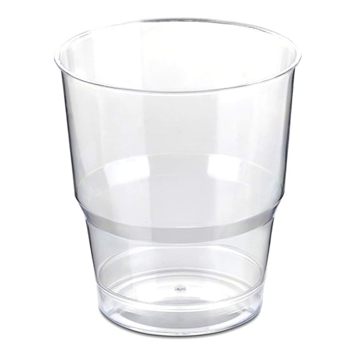 Plastic Cup PS Crystal Hard 250ml (20 Units) 