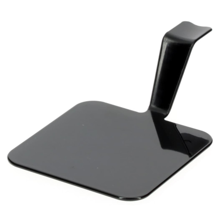 Tasting Plastic Plate PS "Gourmand" Black 4x4cm (50 Units) 