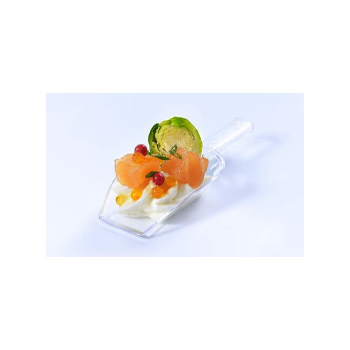 Tasting Plastic Spoon PS "Pala" Clear 9x3,7cm (20 Units) 