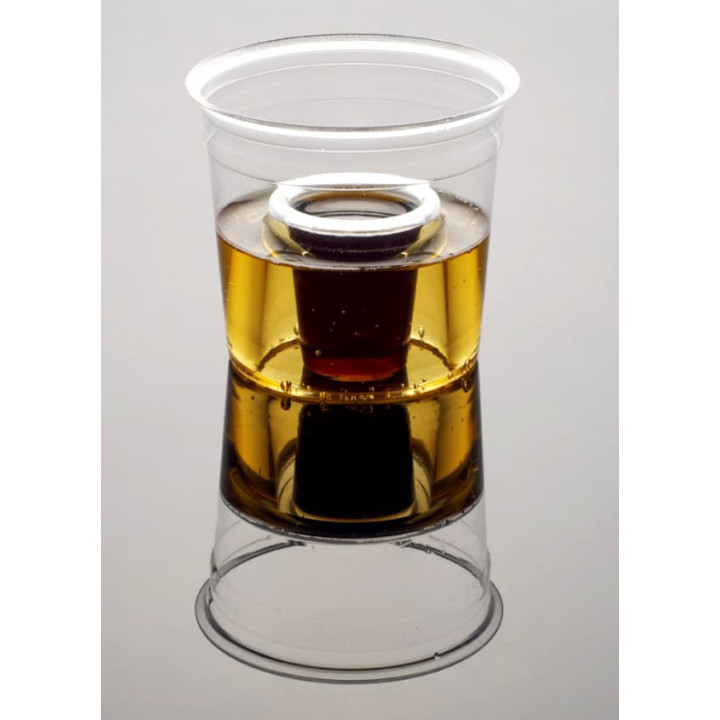 Plastic Cup PS Crystal "Shot Bomb" 250ml (50 Units) 