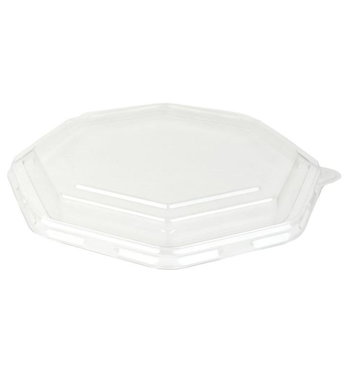 Plastic Lid PET for Container Hexagon Shape 23x23cm (100 Units)