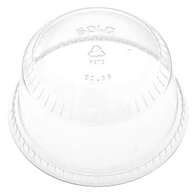 Plastic Dome Lid PET Crystal Ø9,2cm (50 Units) 