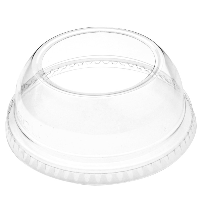 Plastic Dome Lid PET Crystal Single Opening Ø9,2cm (1000 Units)
