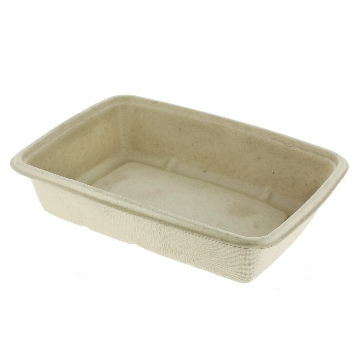 Sugarcane Container 1050ml 21x16,5x6cm (75 Units)  