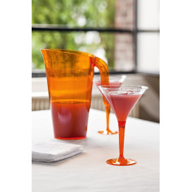 Plastic Stemmed Glass Cocktail Orange 100 ml (48 Units)