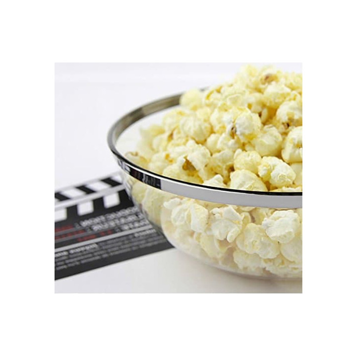 Plastic Bowl with Rim Hard Silver 1500ml Ø20cm (40 Units)