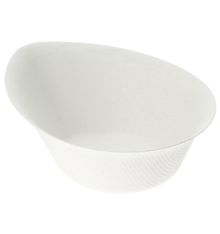 Sugarcane Mini Bowl "Gota" White 10x8cm (50 Units) 