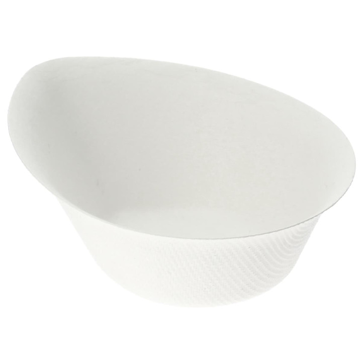 Sugarcane Mini Bowl "Gota" White 10x8cm (50 Units) 