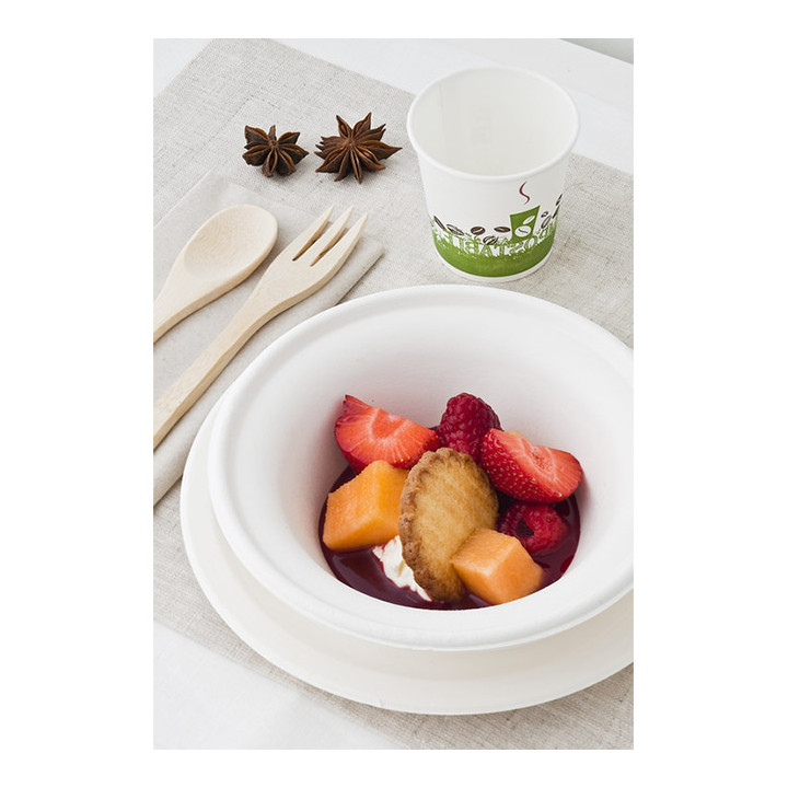 Sugarcane Bowl White Ø15cm 400ml (300 Units)