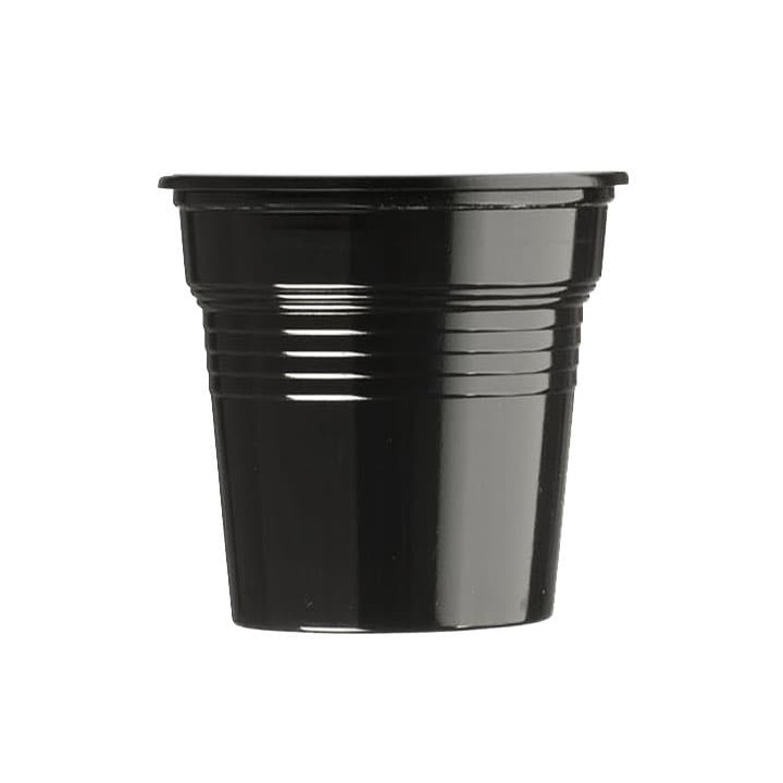 Plastic Shot PS Black 80ml Ø5,7cm (50 Units) 