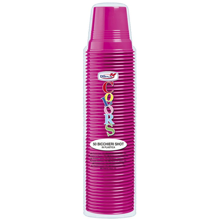 Plastic Shot PS Fuchsia 80ml Ø5,7cm (750 Units)