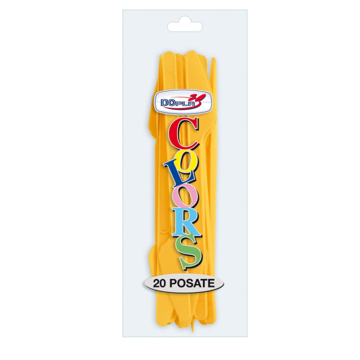 Plastic Knife PS Mango 17,5cm (20 Units) 