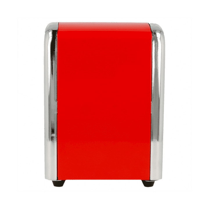 Napkin Steel Dispenser "Miniservis" Red 10,5x9,7x14cm (12 Units)