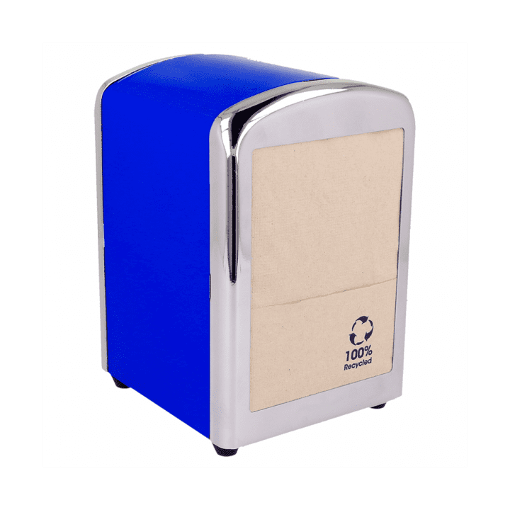 Napkin Steel Dispenser "Miniservis" Blue 10,5x9,7x14cm  (1 Unit)