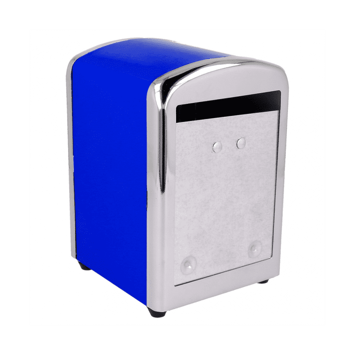 Napkin Steel Dispenser "Miniservis" Blue 10,5x9,7x14cm (12 Units)