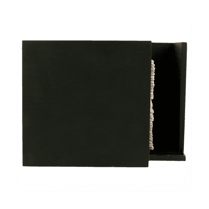 Bamboo Napkin Holder Black 13,5x13,5x10cm (1 Unit) 