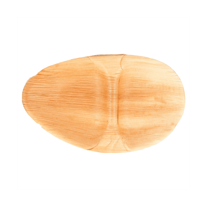 Palm Leaf Tray Oval Shape 2C 27x15x2,5cm (25 Units) 