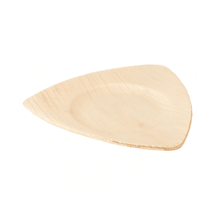 Palm Leaf Plate Triangular Shape 15x13x1cm (25 Units) 