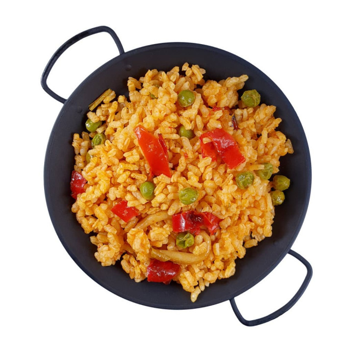 Serving Mini Paella Pan Tray Black PP 15cm (150 Units)