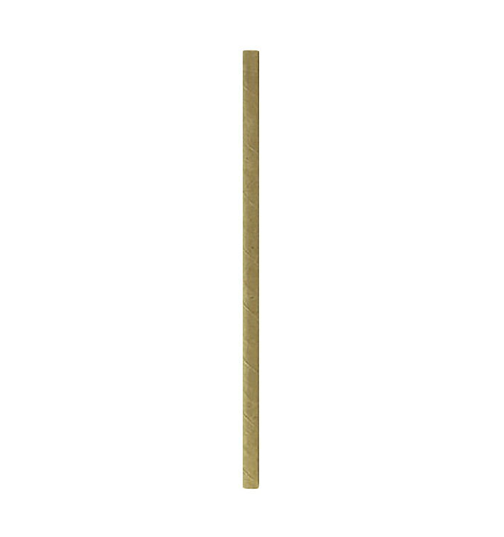 Paper Straw Straight Kraft Ø0,6cm 19,7cm (3000 Units)