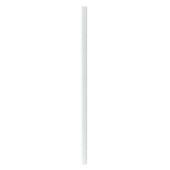 Paper Straw Straight White Ø0,6cm 14,5cm (500 Units) 