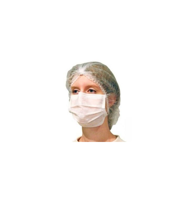 Disposable Surgical Mask Rectangular Shape "TST" White 2C (50 Units)