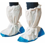 Disposable Plastic Boots Covers PE with Reinforce Sole (10 Units)