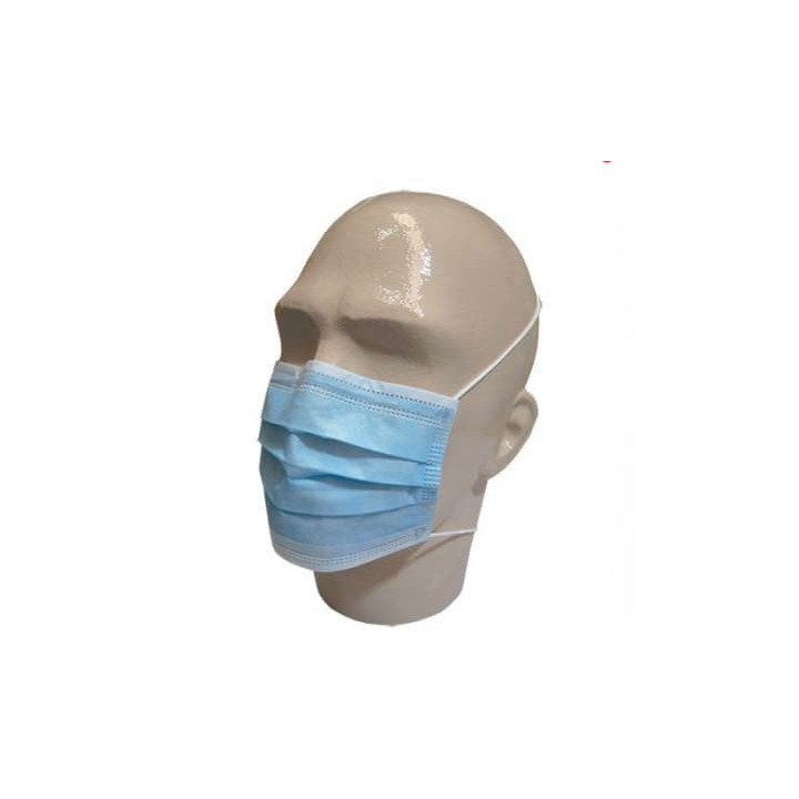 Disposable Surgical Mask Rectangular Shape "TST" Blue 3C (50 Units)