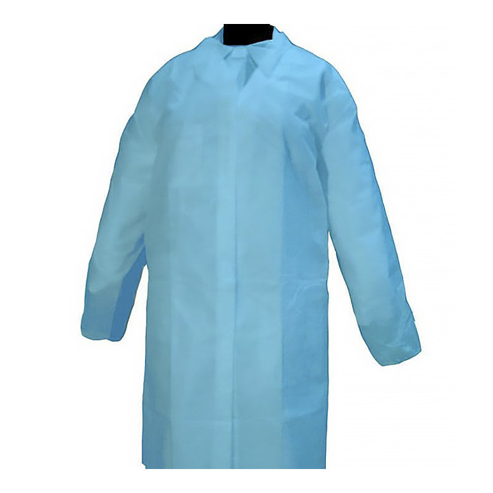 Disposable Lab Coat "Cadete" "TST" PP Velcro 35gr Blue (1 Unit) 