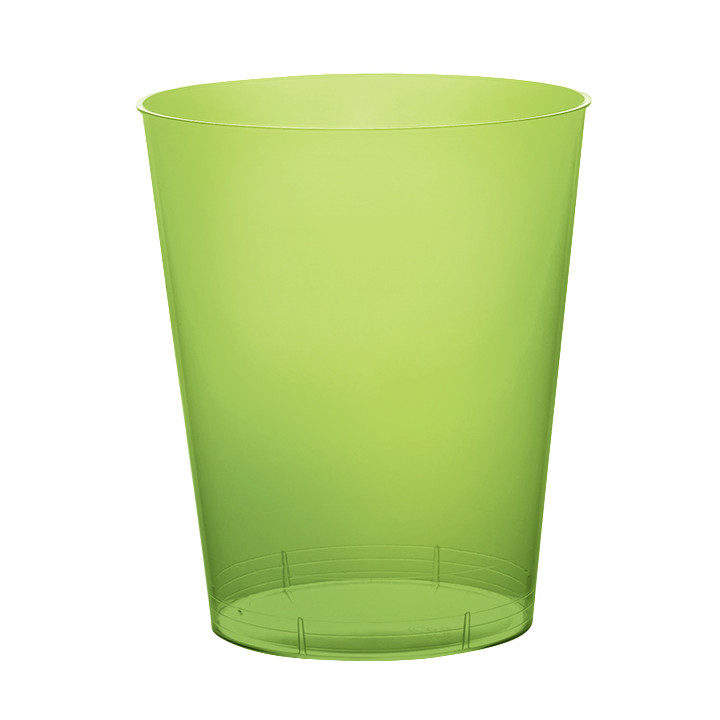 Plastic Cup PS "Moon" Lime Green Clear 350ml (400 Units)