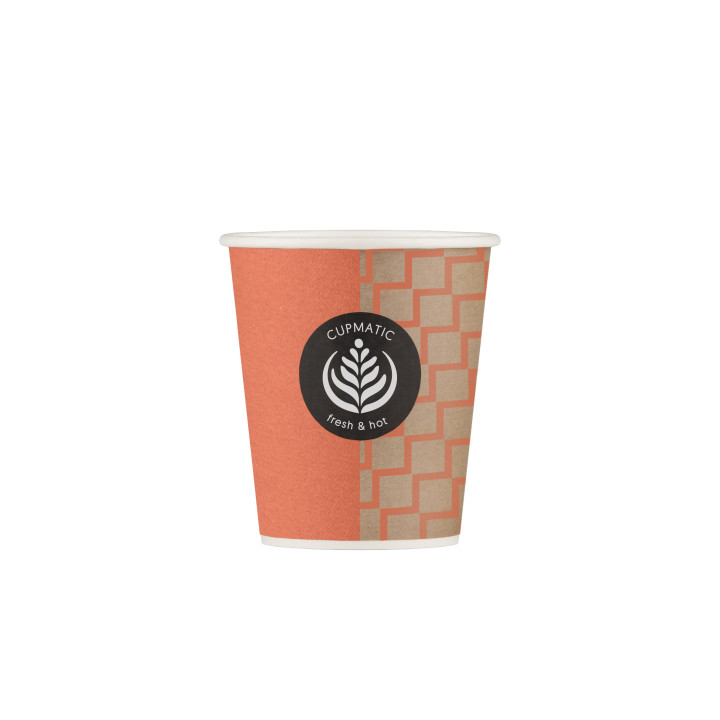 Paper Cup "Cupmatic" 8 Oz/210ml Ø7,0cm (100 Units)  