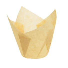Cupcake Liner Tulip shape Nature Ø5x5/8cm (125 Units)  