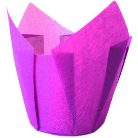 Cupcake Liner Tulip shape Violet Ø5x5/8cm (2000 Units)