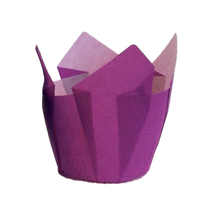 Cupcake Liner Tulip shape Violet Ø5x5/8cm (2000 Units)