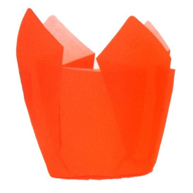 Cupcake Liner Tulip shape Orange Ø5x5/8cm (125 Units)  
